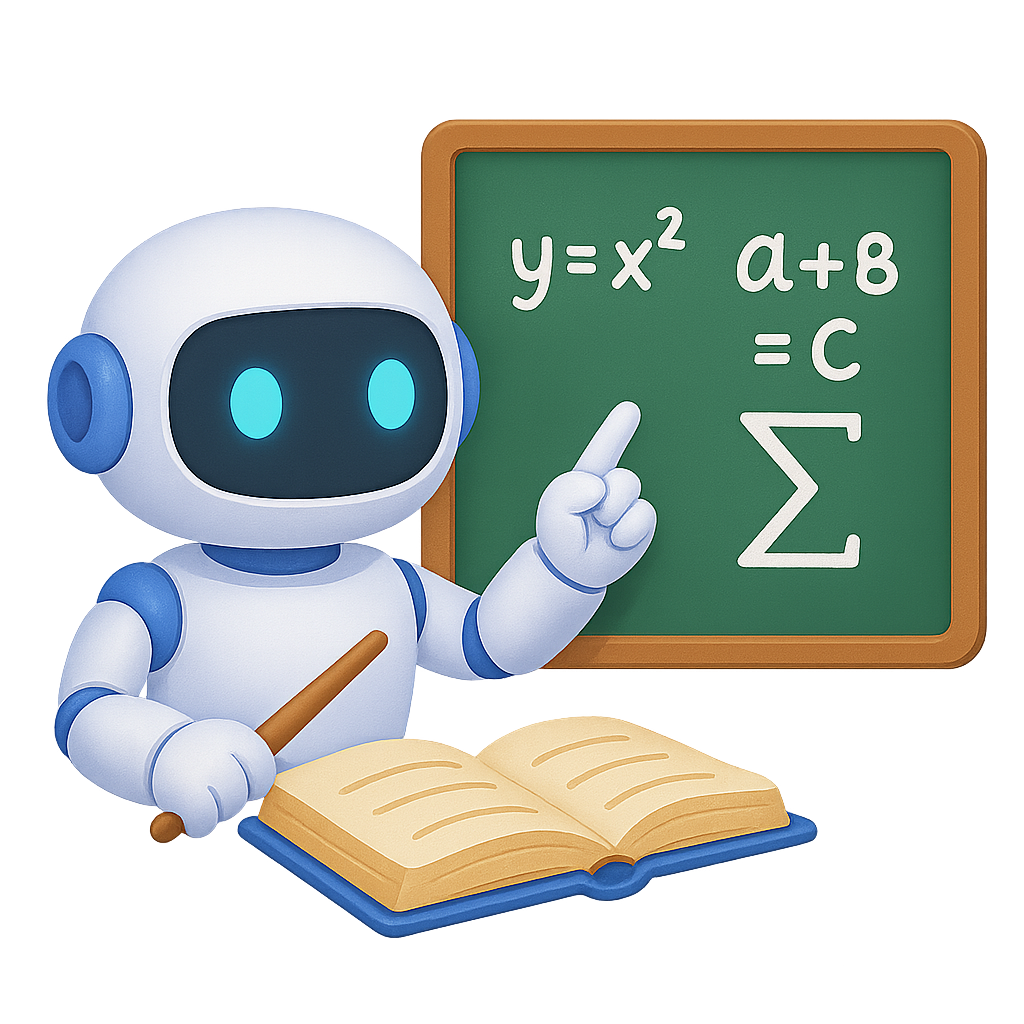 QMathAI animated robot tutor